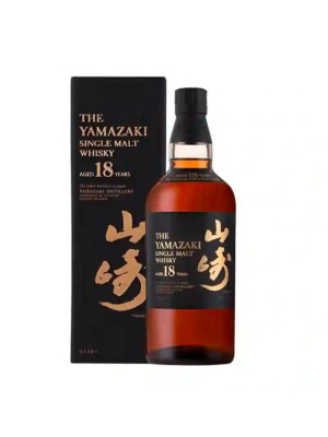 山崎18年哑光纸盒